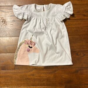 Mud Pie Unicorn Dress Size 4T